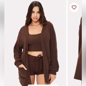 Fabletics Pet Me Cardigan AND tank top / bra